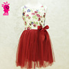 Fashionable children's dress, small princess costume sleevless, European style, tulle, custom made, wholesale