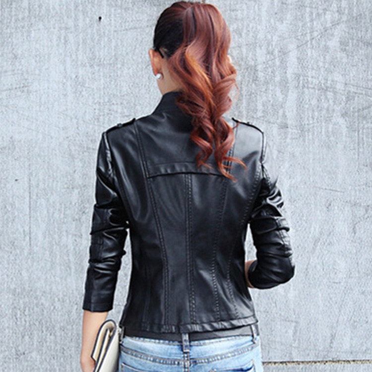 Veste en cuir femme en PU - Ref 3447603 Image 5