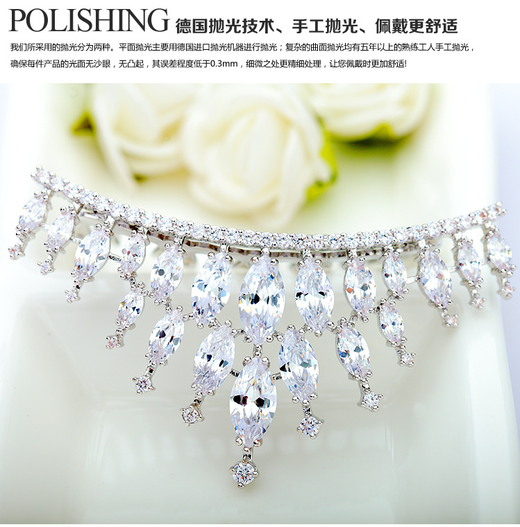 Korean Fashion Crown Zircon Hairband display picture 4