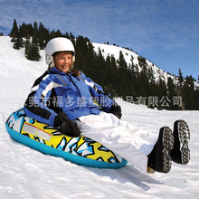 廠家加厚pvc充氣滑雪圈滑雪墊滑雪板 加厚防凍雪具雪上玩具用品