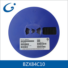 長電貼片穩壓二極管BZX84C10規格0.3W 10V SOT-23環保