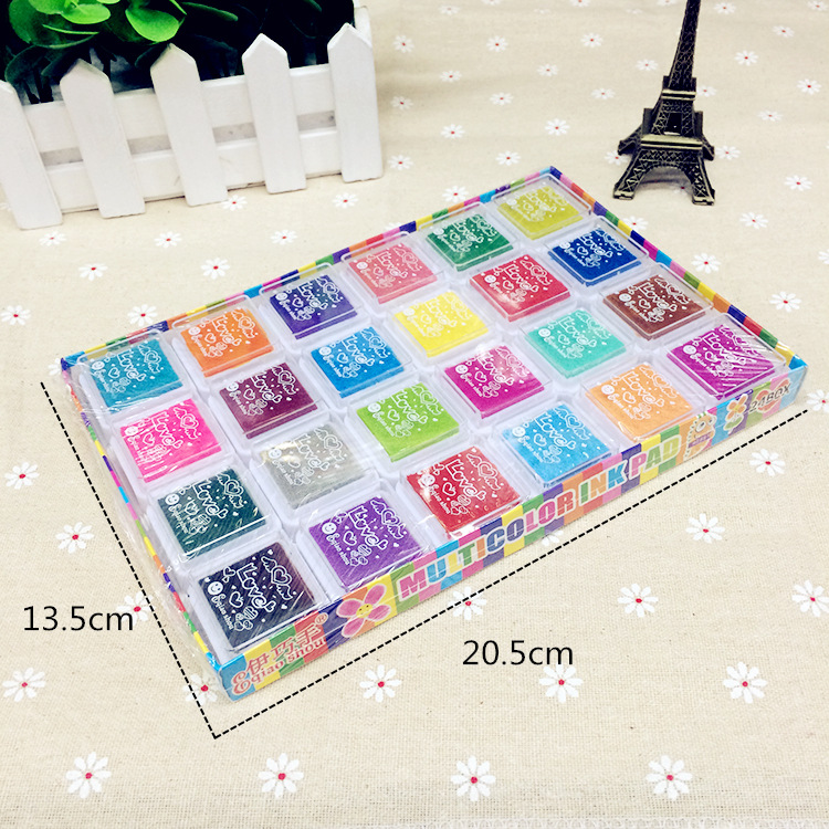 Iyue Handmade Creative ink pad, 24 colors, DIY