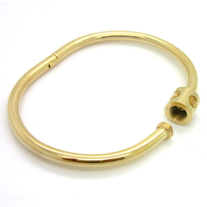 Wholesale Basic Geometric Titanium Steel Bangle display picture 5