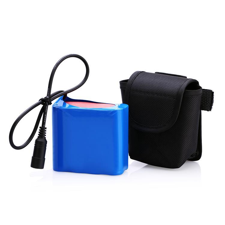 8.4V自行車前燈不防水電池組T6頭燈電池包10節18650锂電池組