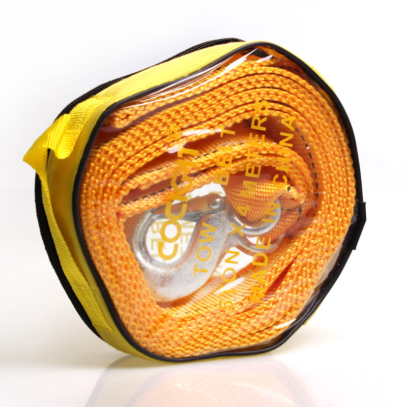 4M5T 雙層強力拖車繩 拖車帶 強力尼龍編織帶牽引繩