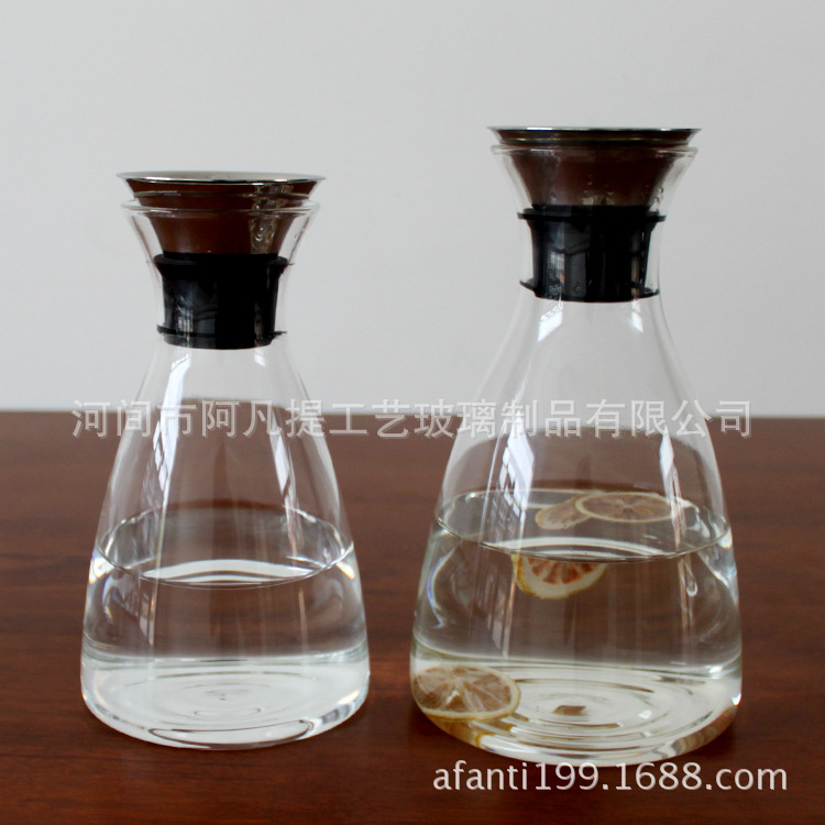 丹麦solo加厚三角冷水壶玻璃 耐热凉水壶 耐高温凉水杯果汁壶|ru