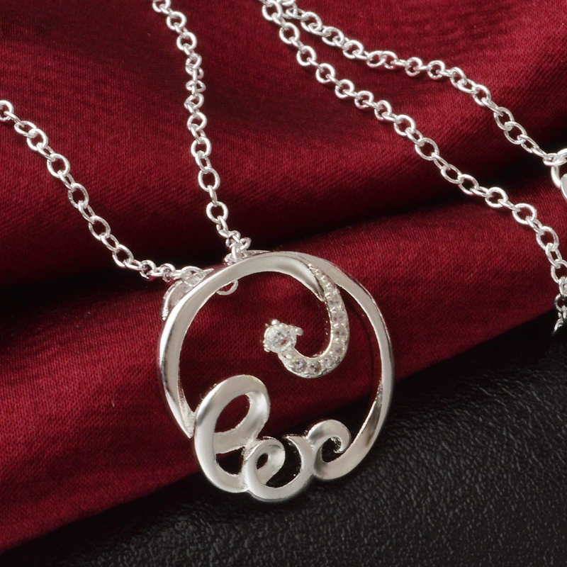 Серебряное модное ожерелье, цепь для ключей и сумки, подвеска, оптовая продажа
