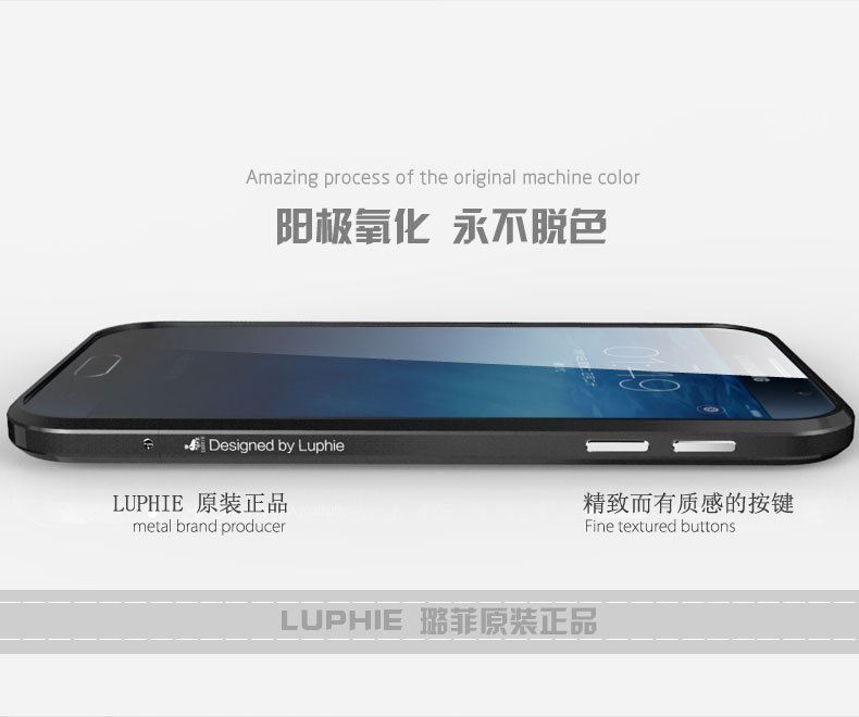 Luphie Blade Sword Slim Light Aluminum Bumper Metal Shell Case for Samsung Galaxy S6 G9200