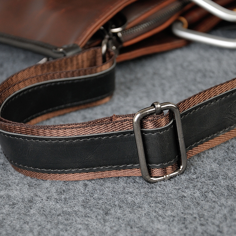 2024 Lässige Single-Shoulder-Crossbody-Tasche aus trendigem Crazy Horse-Leder für Herren, schlichte, elegante Dokumententasche_voghion.com