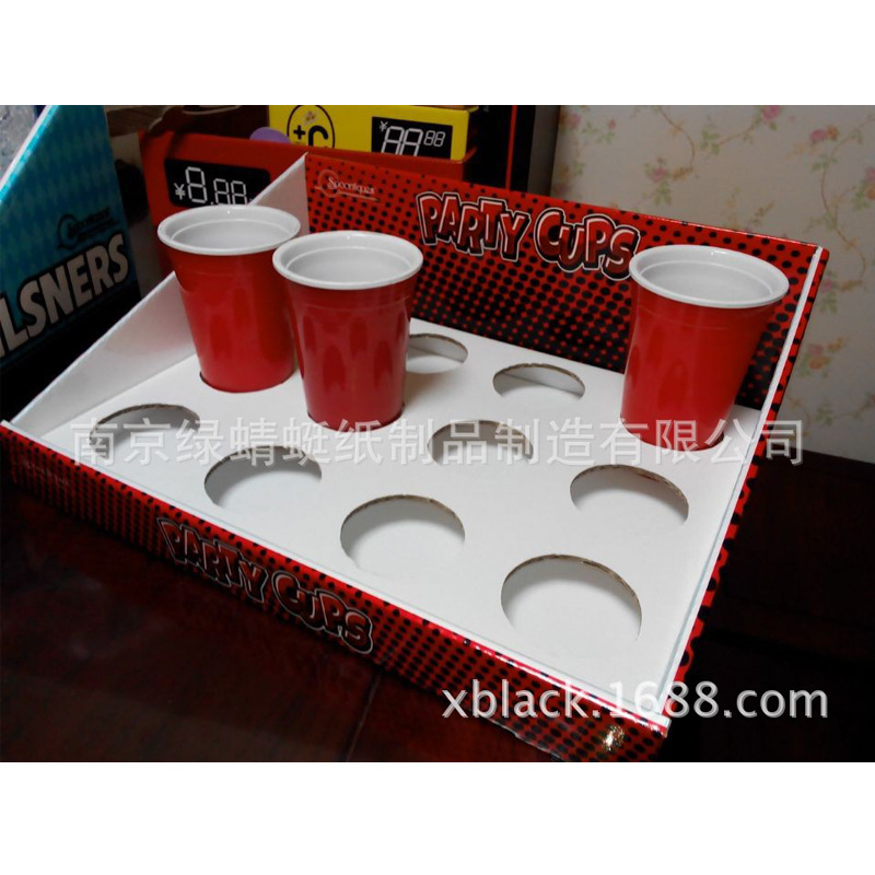 杯子纸陈列架  超市货台纸展架 工厂直销