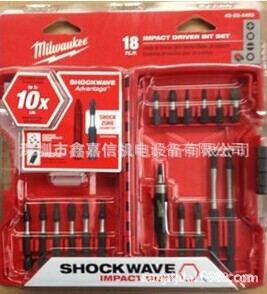 批发零售美国MILWAUKEE米沃奇18支装螺丝批头套装 48-32-4403