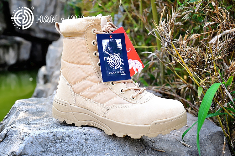Bottes militaires en cuir - amortissement - Ref 1397345 Image 13