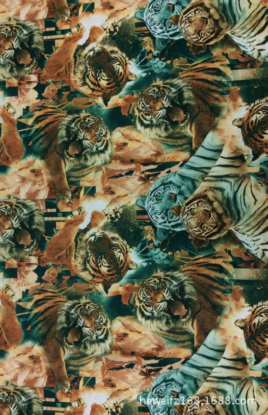 转移印花厂F8291 供应花型加工印花可印雪纺 涤棉 针织等服装面料