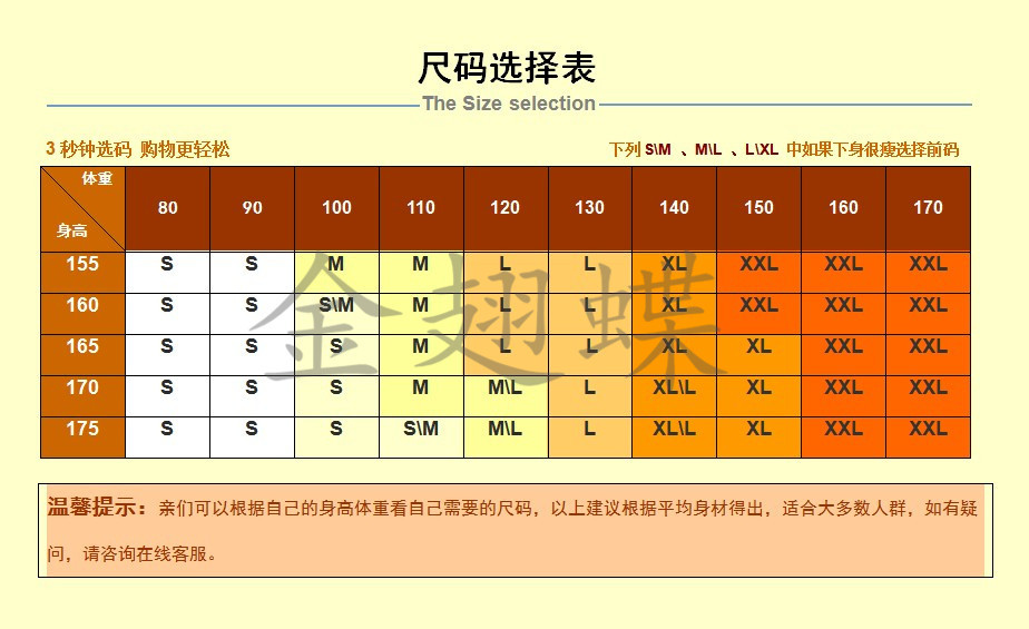 黄金甲尺码表2_副本