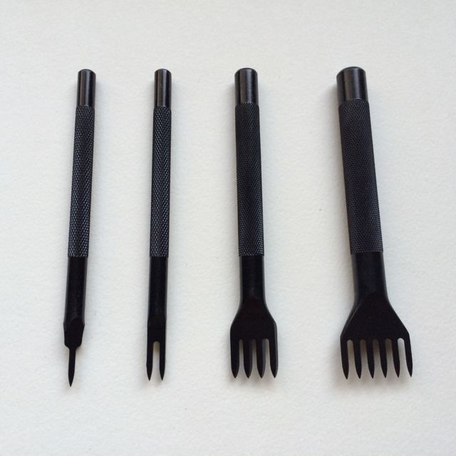 优质菱斩打孔古月牌菱斩 菱斩工具 4mmDIY手缝皮革好助手