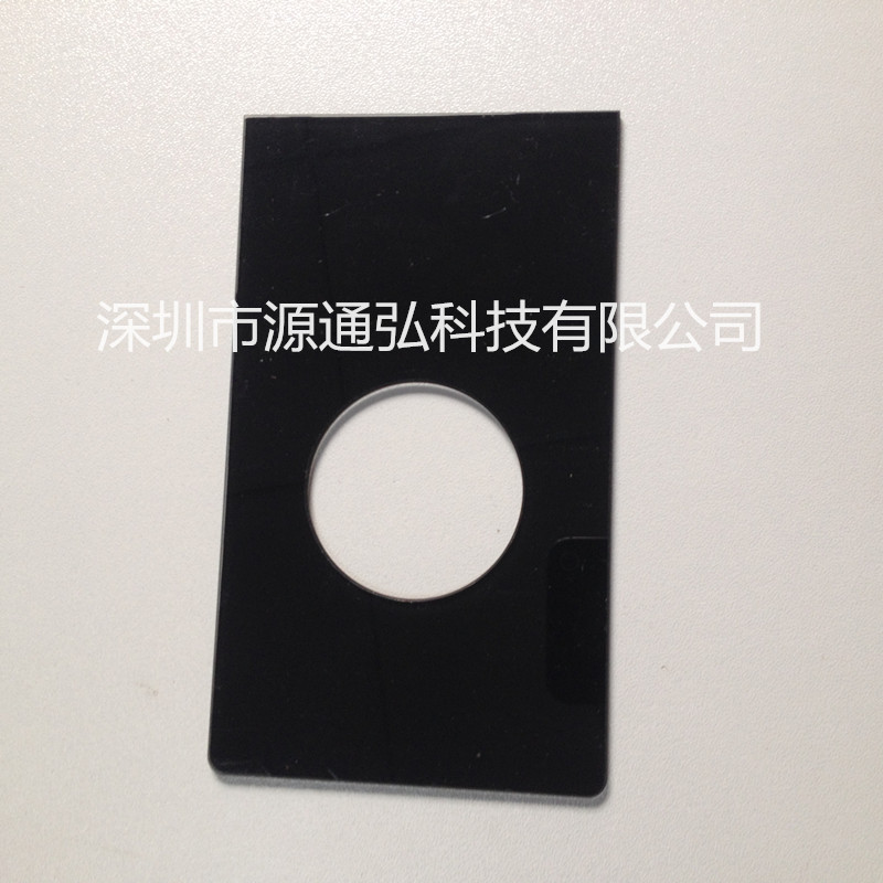 厂家深加工钢化玻璃面板 显示器玻璃 0.55mm电子玻璃开孔玻璃