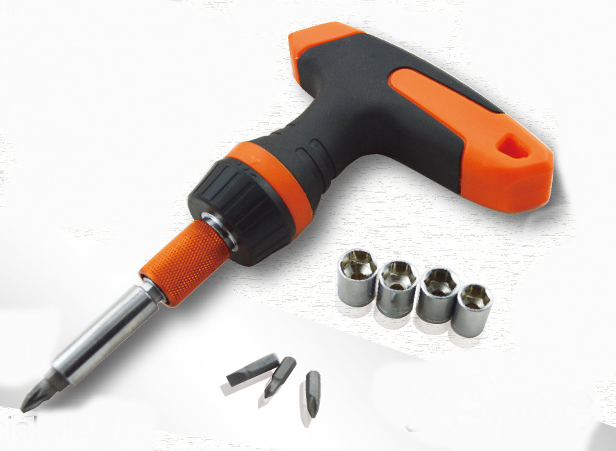 HZE-8364 12 PC棘轮螺丝刀组合 T形螺丝刀手柄