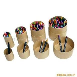 Dongguan Paper Tube Factory Specializes in Production, Round Curled Kraft Paper Pencil Holder with Environmentally Friendly Pencil Holder, Silk Screen Pencil Holder