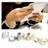 Ring, set solar-powered, Korean style, 3 piece set