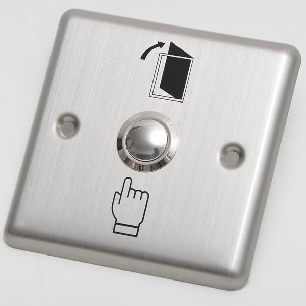 鼎昊 不锈钢门禁开关 纯铜镀镍按钮 自动复位开关