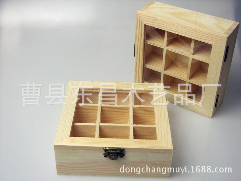 rectangle woodiness Spend eternity Wooden box Valentine's Day Women's Day Mother's Day gift Gift box Transparent cover storage box