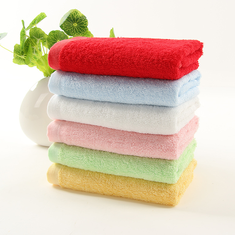 Refreshing Plain Bamboo Fiber Towel Beauty Towel Absorbent Face Towel Company Labor Protection Wholesale Face Towel Soft and Absorbent