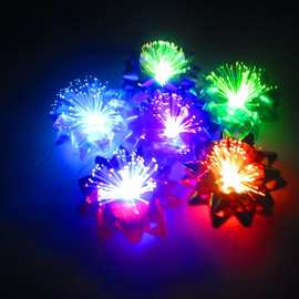 七彩满天星闪光光纤花 LED小夜灯 闪光玩具夜市LED灯花发光玩具