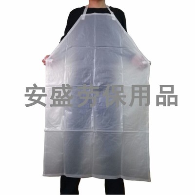 磨砂透明食品厂围裙防水围裙防酸白色pvc围裙牛筋水产围裙套袖|ms
