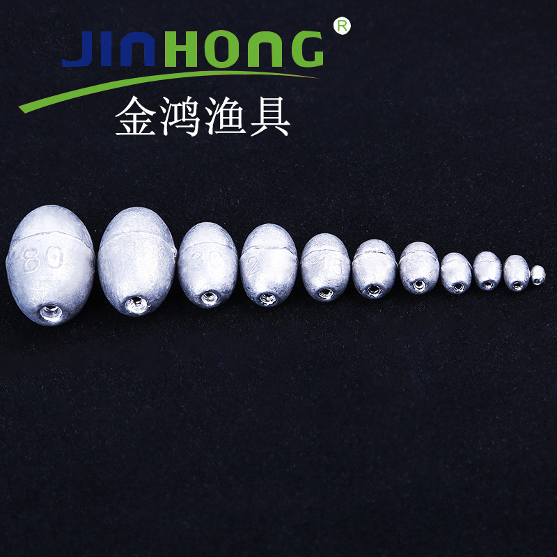 Jinhong artes de pesca tradicional pesca pequeño colgante de plomo de grano de arroz debajo de 10g pequeño colgante de oliva fábrica de contrapeso directo plomo