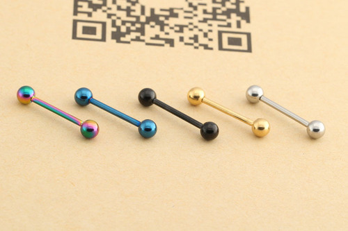 ebay aliexpress amazon factory 1 piece dropshipping 316 titanium steel stainless steel tongue nail tongue ring body piercing jewelry