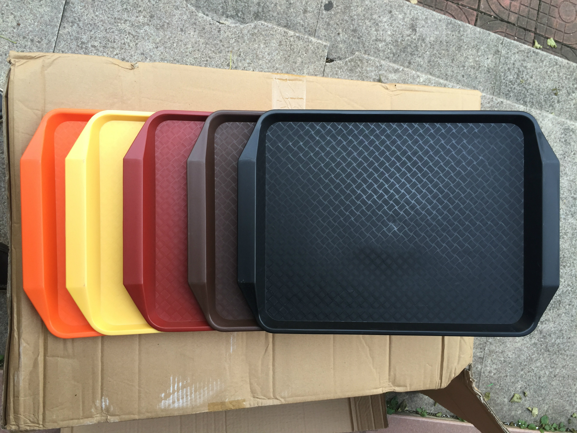 快餐盘 快餐托盘 长方形托盘 食堂防滑餐盘  端菜盘