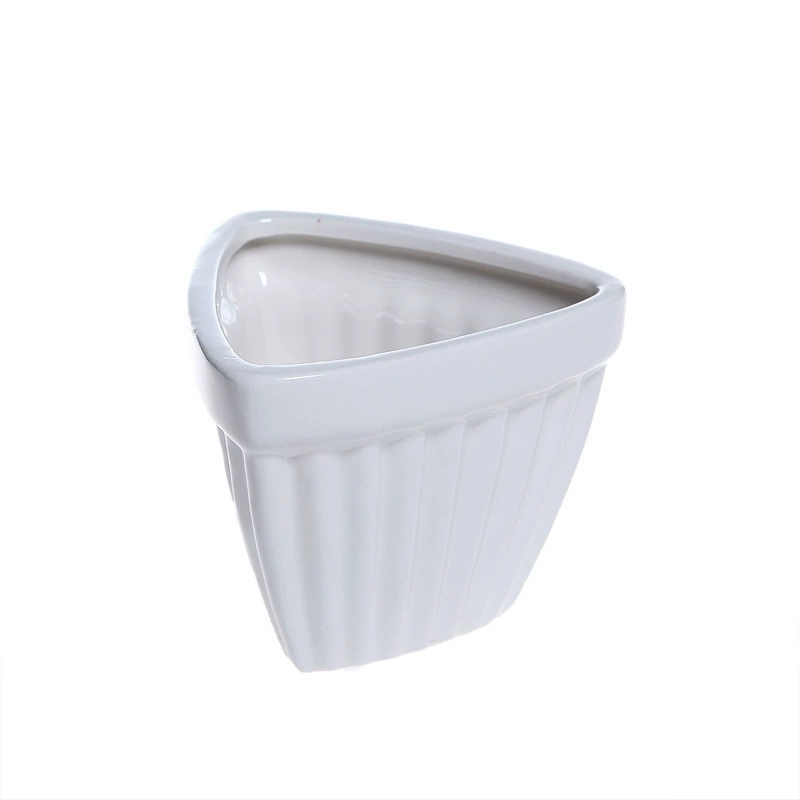 Creative white porcelain small flower pot grocery home ceramic poly flower pot zakka white pot CSY1772