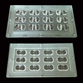 源厂供应 ML-12颗路灯模组透镜128x68mm3x4)led灯户外偏光高透光