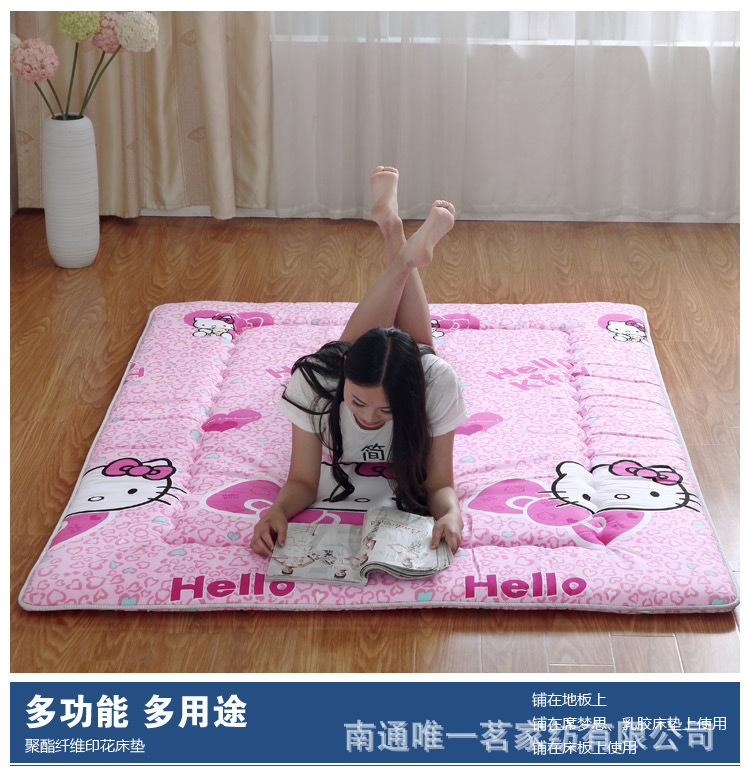 聚酯纤维印花床垫