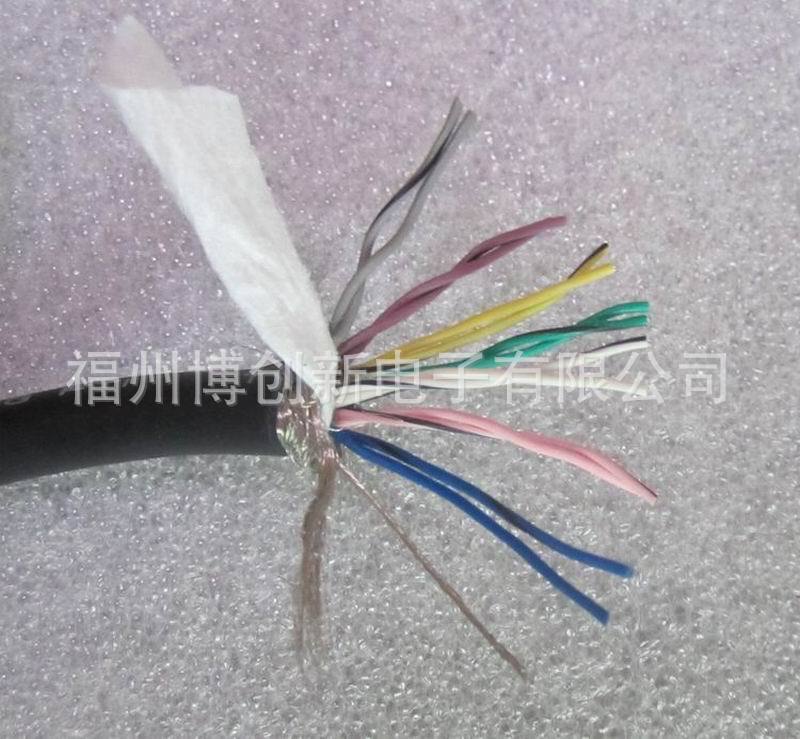伺服电机线缆7对14芯双绞屏蔽信号线7P*25AWG电缆编码器线