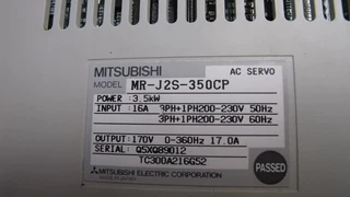 台州信达 二手三菱驱动器 MR-J2S-350CP 保修三个月  询价