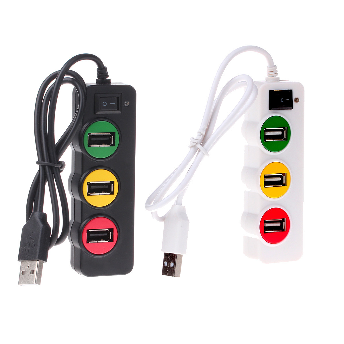 Factory supply USBHUB P-1030 traffic lights 4 extender 2.0 USB two-color optional