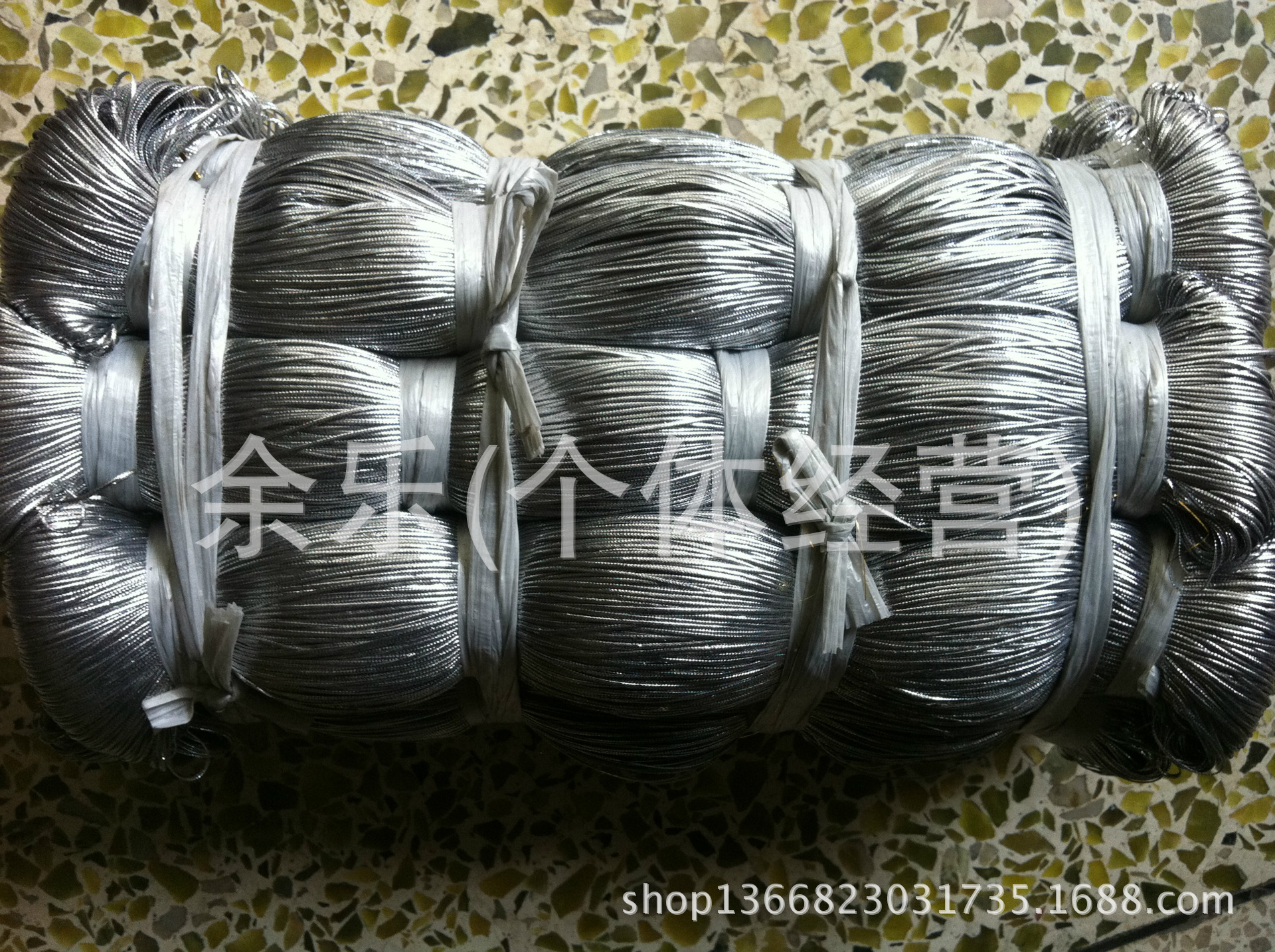 扁空心金银绳 2MM 12股空心银线， 糖果袋抽绳