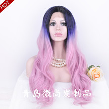 个性款出口假发动漫cosplay女生长卷发套夜店变妆手织