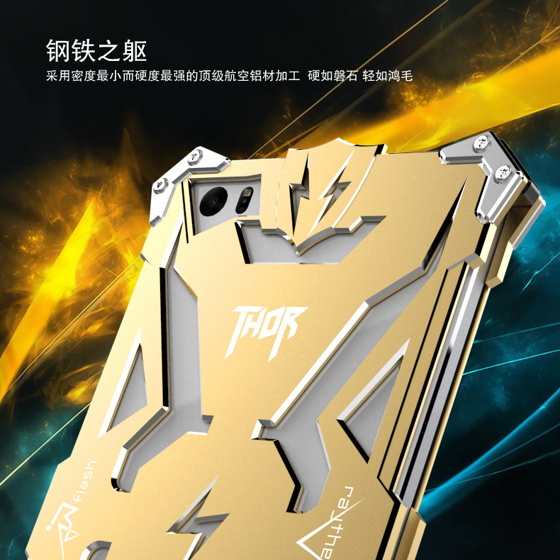SIMON THOR Aviation Aluminum Alloy Shockproof Armor Metal Case Cover for Xiaomi Mi Note