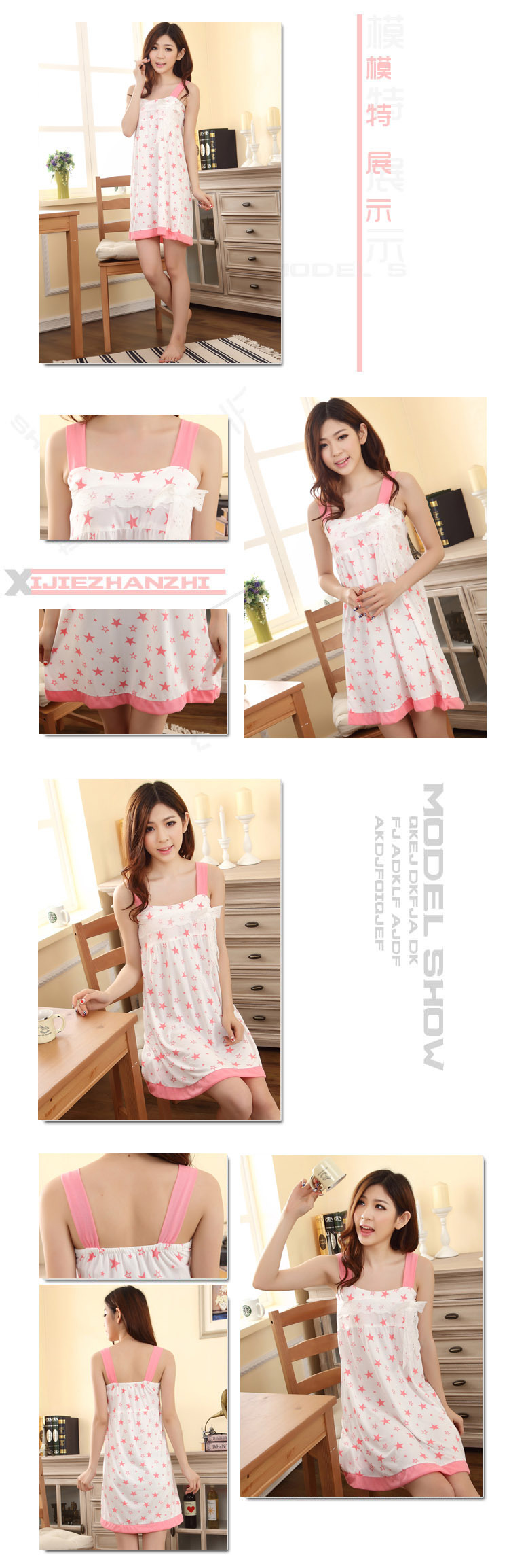 Pyjama pour femme en Coton à sling - Ref 2997265 Image 10