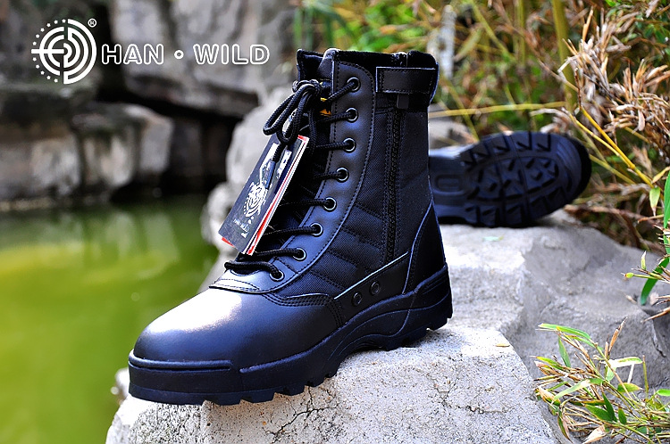 Bottes militaires en cuir - amortissement - Ref 1397345 Image 20