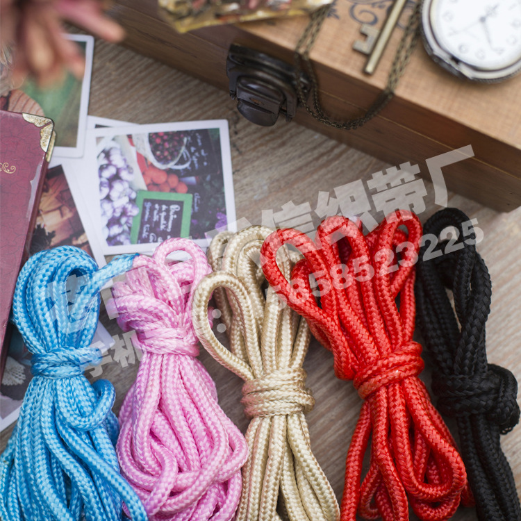 16锭丙纶绳/钩针pp绳/彩色束口绳/尼龙绳/工艺绳/捆绑绳