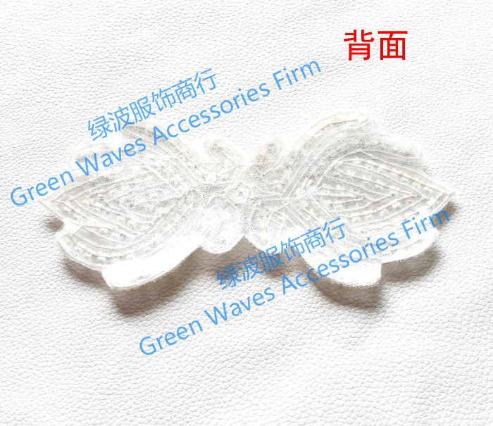 Geometric adhesive hair accessory for bride, footwear, coat, decorations