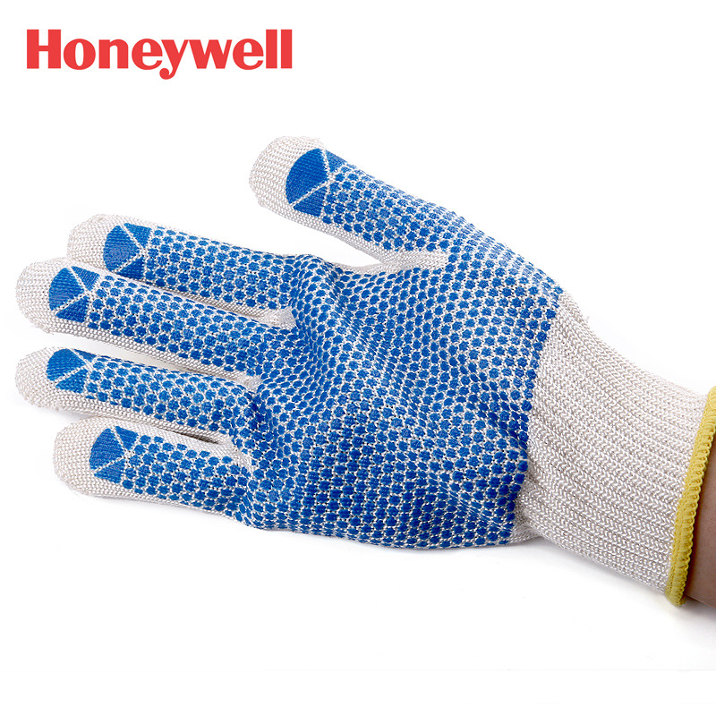 霍尼韦尔2233025CN防护手套 尼龙点塑线手套 建筑工地劳保手套