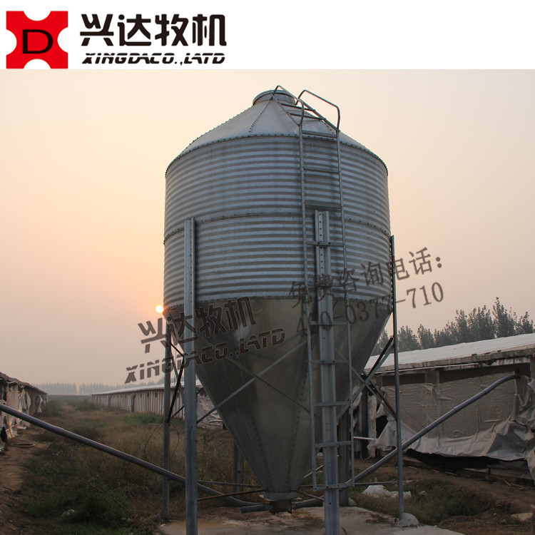 平养鸡舍鸡场专用料塔 鸭饲料储藏罐 6吨