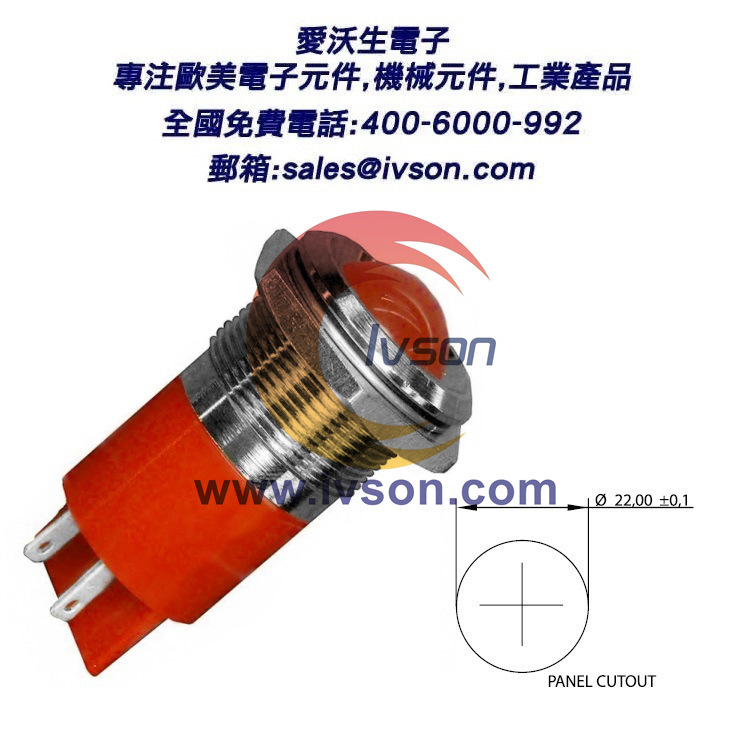 IVSON APEM Q22P1CXXR36E 爱沃生电子 LED指示灯