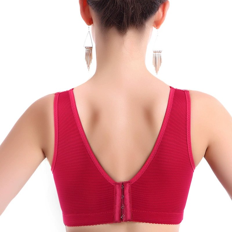 Tank top, lace underwear, supporting wireless bra, plus size