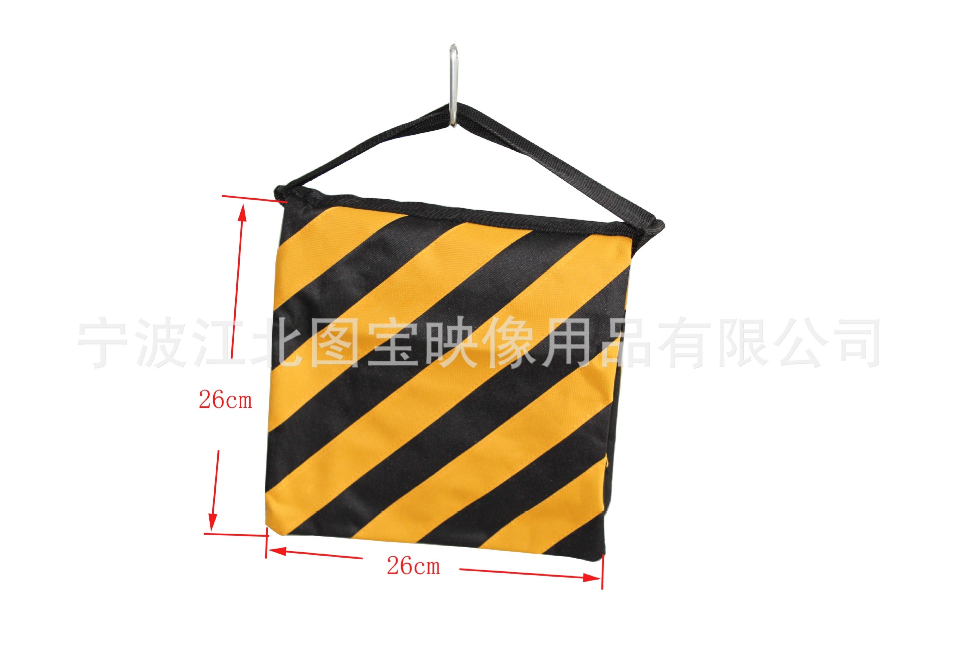 影视专用双色沙袋 摄影顶灯双拉链平衡沙袋 影棚帆布条纹承重沙袋