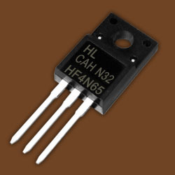 厂家直销供应MOS管HF4N65TO-220F封装 4A650V  2.8ΩNPN管